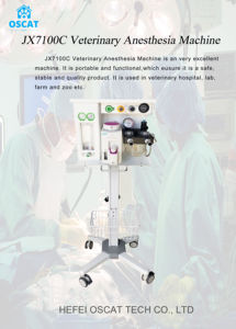 Peralatan dokter hewan, mesin osilat 7100C mesin anestesi hewan dengan isofluran Vaporizer untuk operasi hewan - Product Image 4