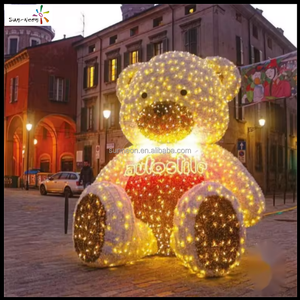 Christmas giant decoration led bear motif lights Christmas for Valentine's outdoor use - Product Image 6