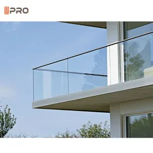 customized safety aluminum balustrades & handrails residential frameless handrail glass balcony balustrade