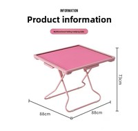 Table de mahjong/poker pliante en acier de luxe HIMORE, utilisation à domicile, multifonctionnelle, légère, table de dortoir portable