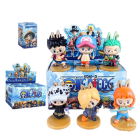 Miyamoto Anime sombrero de paja Luffy Solon Q edición capitán Qiao Ba Chao PVC 1:12 escala modelo juguete caja ciega juego años 14 +