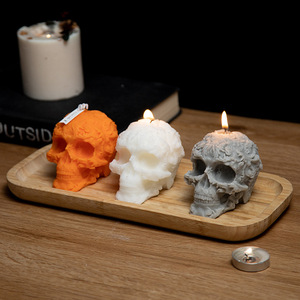 Halloween pattern <b>skull</b> scented <b>candle</b> wholesale handmade <b>skull</b> <b>candle</b> decoration cross-border Halloween - Product Image 4