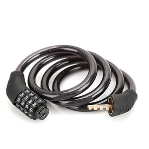 Оптовая продажа, высокопрочный замок для велосипеда, сверхмощный Противоугонный стальной кабель, Велосипедные замки с четырехзначным комбинированным прочным паролем - Product Image 2