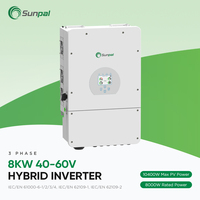 Kit Photovoltaïque Hybride Complet Sunpal Power 8Kw Système d'Énergie Solaire Domestique en Stock en Europe