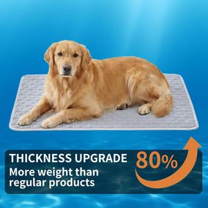 Pet Cooling <b>Mat</b> & Blanket for Dogs <b>Cats</b> Thick Soft 100% Polyester Washable Waterproof Non-Slip Self-Cooling Indoor Use - Product Image 3