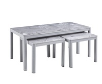 Table basse moderne de style 2026, nouvelle conception, gain de place, ensemble de 2 tables basses pour l'exposition d'objets décoratifs, de cadres photo ou de plantes en pot