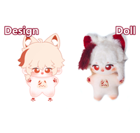 Fabrication sur mesure de poupées en peluche personnalisées en forme d'étoile de mer brodée, 5 cm, 10 cm, 15 cm, 20 cm, OEM