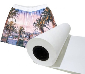 Thăng hoa phun giấy cuộn 45g giấy trắng với 2 inch Lõi nhiệt độ cao truyền nhiệt cho hàng dệt may - Product Image 1