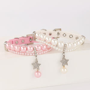 <span class=keywords><strong>Collar</strong></span> Ajustable para Perros Pequeños y Medianos, Ecológico, de Nailon y Cuero, con Colgante de Diseño Sólido, Estilo Simple para Pasear y Entrenar - Product Image 1