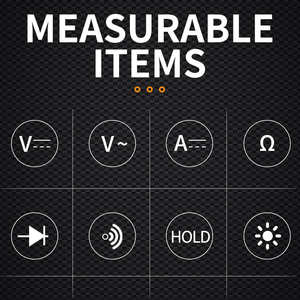 Đo lường DCV ACV DCA kháng điốt liên tục kỹ thuật số vạn năng với đèn nền LCD hiển thị và dữ liệu giữ - Product Image 2