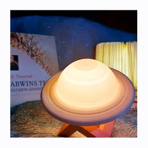 Новый 3D-печатный антигравитационный левитирующий лунный дизайн, Ночной свет, светящийся космос, Звездный стол с картинной лампой