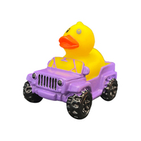 Jeep Canard en caoutchouc imprimé personnalisé Jouets de bain pour bébé pour enfants Jouet de baignoire unique avec motifs amusants