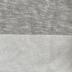 Tùy Chỉnh Đôi Dệt Kim Interlock 190gsm 80% Polyester 20% Cotton Heather Grey Melange TC Scuba Vải Cho T-Shirt Và Quần - Product Image 5