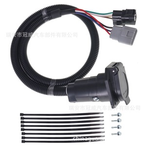 Conector de Remolque de 7 Pines, Arnés de Cableado de Plástico Negro, Estándar Mo-256 para Tundra 20137 43385 - Product Image 3