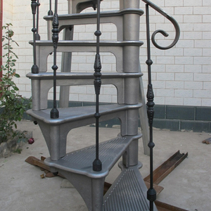 Kit d'<span class=keywords><strong>escalier</strong></span> intérieur moderne en colimaçon utilisé pour les villas Installation de bricolage Matériau en fer - Product Image 5