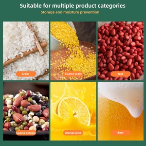 Sac de rangement transparent pour <span class=keywords><strong>grains</strong></span> et <span class=keywords><strong>grains</strong></span> divers clair ménage riz nourriture pour animaux refermable debout buse bec pochette - Product Image 5