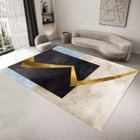 Moderner Luxus Nordischer Wohnzimmerteppich Polyester-Teppich Großformatige Teppiche und Läufer Innenbodenmatte