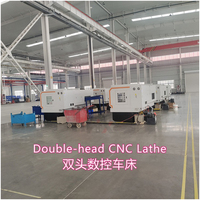 Tour CNC à bas prix HX-92-72 avec broche hydraulique, tour CNC à double tête