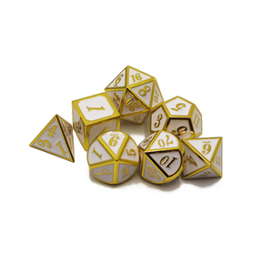 Juego de dados de juego DND/<span class=keywords><strong>RPG</strong></span> poliédrico negro de metal personalizado de fábrica para juego de mesa - Product Image 3