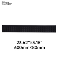 Tapis de bar à bière en caoutchouc antidérapant écologique de luxe avec logo personnalisé coussin en silicone décoratif pour table de 600mm de diamètre pour les bars et restaurants
