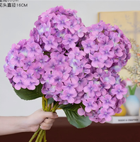 Offre Spéciale – Grande Fleur Artificielle Moderne en Soie, Hortensia 3D Effet Réel, Hydratée et Longue Durée, Idéale pour Mariage, Remise de Diplôme, Noël, Hôtels