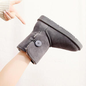 Botas de Nieve de Invierno EBV para Mujer, Parte Superior de PVC, Media Pantorrilla, Tendencia de Moda, Cálidas, Forradas de Felpa Gruesa, Antideslizantes, Lindas, Tejido de Algodón Integrado - Product Image 2