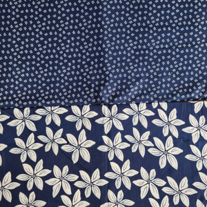 Tela de algodón con estampado floral Tela de serigrafía de estilo liso con pequeñas flores para costura y manualidades - Product Image 1