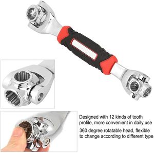 Llave de vaso multifuncional 8 en 1, juego de llaves de trinquete de 360 grados, llave de carcasa, llave de vaso 8 en 1, 8-19mm - Product Image 3