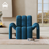 Canapé de détente de luxe moderne nordique, fauteuil décontracté en tissu au design unique, personnalisé pour le salon