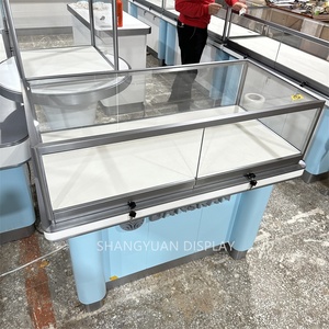 Đồ trang sức cửa hàng đồ nội thất trung tâm mua sắm hiển thị bán hàng kiosk Thiết kế kính cường lực bán lẻ kiosk đồ trang sức trưng bày - Product Image 5