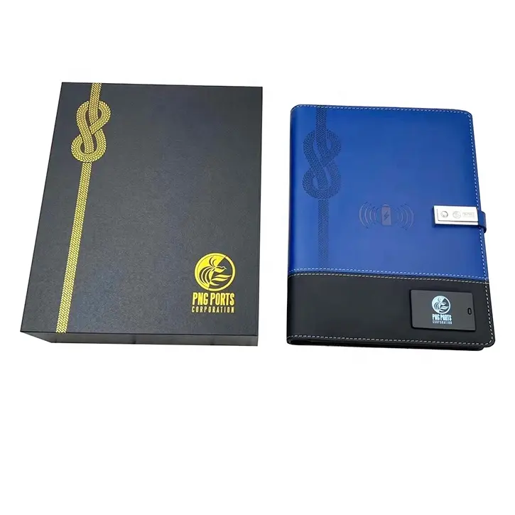 notebook with power bank 8000mah gift sets for adults