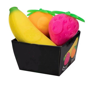New Nee Doh Novelty Groovy Fruit Squeezeable Stress Relief Slow Rebound <b>Squishy</b> Toy TPE Material 14 Years & up - Product Image 2