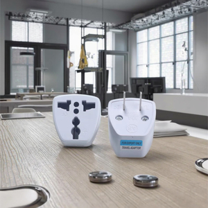 Phổ ổ cắm Mỹ Anh AU EU Brazil Israel ý Hàn Quốc Nam Phi du lịch cắm adapter 2 cửa hàng giả mạo kháng - Product Image 5