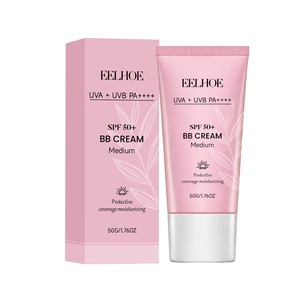 Crema BB EELHOE para el Cuidado Facial con <span class=keywords><strong>SPF</strong></span> <span class=keywords><strong>50</strong></span>, Ilumina el Tono de la Piel, Cubre los Poros, Protección Solar Anti UVA/UVB, Crema Cosmética Delicada - Product Image 1