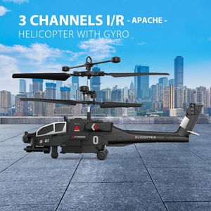 Hélicoptère <span class=keywords><strong>Apache</strong></span> 3,5 canaux IR avec gyroscope, télécommande infrarouge, mini avion volant jouet pour enfants, aventure de vol en intérieur - Product Image 2