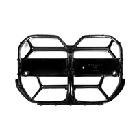 Pour BMW Série 4 G26 Gran Coupé 2021+ Style CS Grille avant noire brillante en ABS moulé par injection
