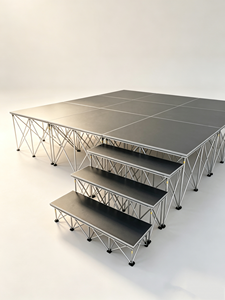 Lightweight Folding Square <b>Stage</b> <b>Platform</b> Portable Aluminum <b>Stage</b> for Indoor Outdoor Use - Product Image 1
