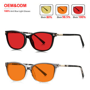 Lentes Naranjas OEM con Bloqueo de Luz Azul al 100%, Armazón Cuadrado TR90 Negro Unisex, Ligeros, Venta al Por Mayor, Moda, Alta Calidad - Product Image 2