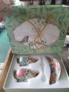 Guofeng ถ้วยกาแฟปักและจานรองไฮเอนด์ชุดน้ำชายามบ่ายแบบอังกฤษสุดสวยชุดถ้วยชาโบนไชน่าถ้วยและจานรอง - Product Image 6