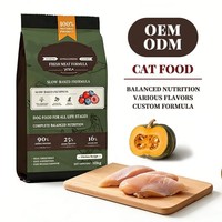 Nourriture sèche pour chats personnalisée et nutritive pour toutes les étapes de vie, enrichie en huile de poisson naturelle, pour un pelage brillant, sans céréales, pour chats