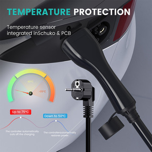 Chargeur de véhicule électrique portable 32A 16A, niveau 2, étanche IP65, charge programmée intelligente pour la maison - Product Image 3
