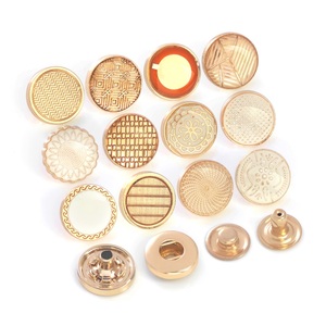 Custom 12mm Metal 4 Part Press Snap <b>Button</b> Garment Men's Suite Snap <b>Button</b> - Product Image 4