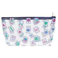 Sac de Mahjong américain en plastique imperméable Smooth-Glide Zipper Mahjong Tile Game Night Traveling Bag