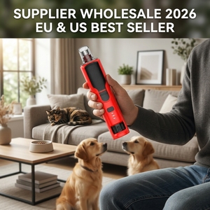 Meilleures ventes : Coupe-griffes électrique automatique de luxe 7 vitesses pour animaux de compagnie, en plastique, avec batterie puissante, pour le toilettage des chats et des chiens - Product Image 1