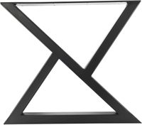 Pied de table/bureau en métal cantilever thermolaqué pour usage bureautique DIY avec accessoires