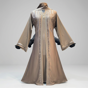 Venta al por Mayor de Vestidos Abaya de Poliéster de Lujo con Bordado, Estilo Árabe para Mujeres Musulmanas, HABITU ENTERPRISES, Disponibles en Stock - Product Image 4