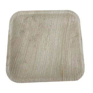 Plato Cuadrado de Hoja de Palma Natural Desechable, Biodegradable, para Fiestas y Cenas, Ecológico - Product Image 3