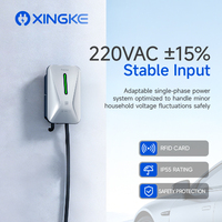 Borne de recharge murale domestique 32A AC pour VE, 7kW monophasée, connecteur Type 2, station de charge OEM