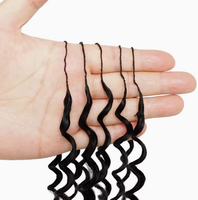 Cheveux humains pré-separés pour crochet, conception à fil invisible, sans glissement, mèches pré-faites, gain de temps, installation facile, vente en gros