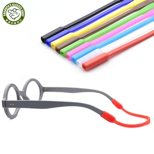 Lanière de sport antidérapante pour adolescents/enfants, sangle de sécurité en silicone souple pour lunettes, <span class=keywords><strong>porte</strong></span>-lunettes, plusieurs couleurs, longueur 17/20 cm - Product Image 1